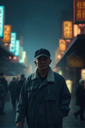 旧唱片店封面：塞满黑胶唱片的木质货架