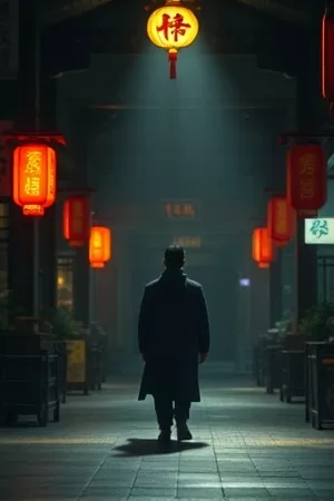 雨停之后封面：积水路面倒映着放晴的天空